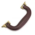 Коричневая Кожаная гитара музыкальный инструмент коробка багаж ящик для инструментов тележка Чехол ручка