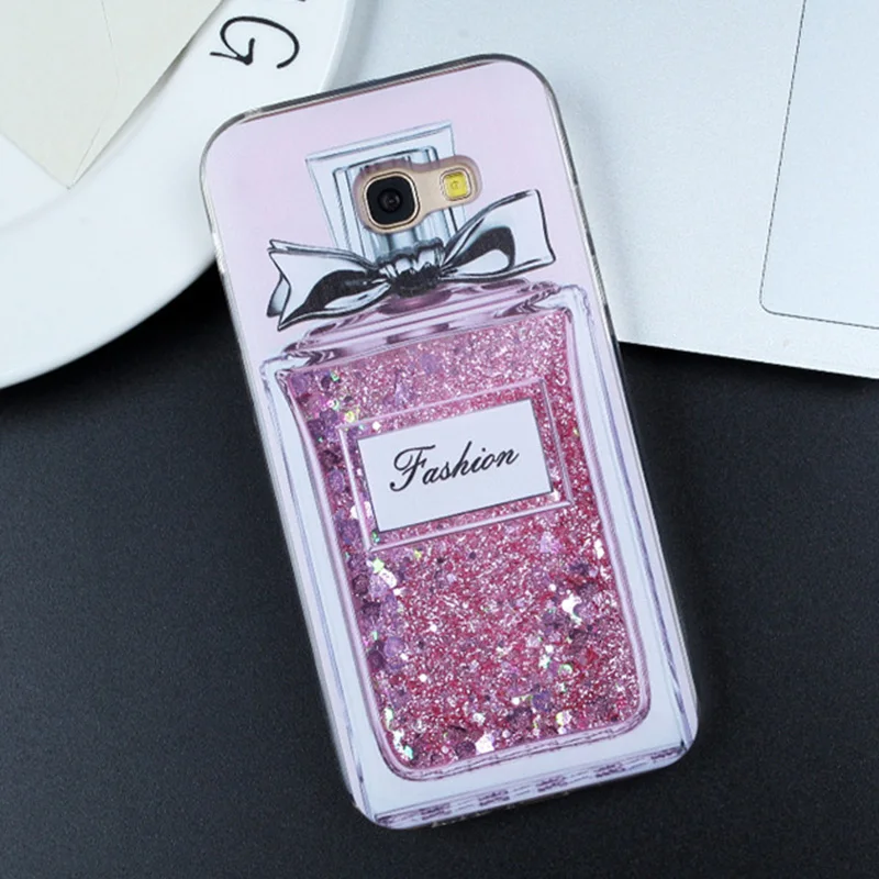 Glitter Cover For Samsung Galaxy J5 J7 2017 A5 A3 Perfume Quicksand Dynamic Liquid Pro |