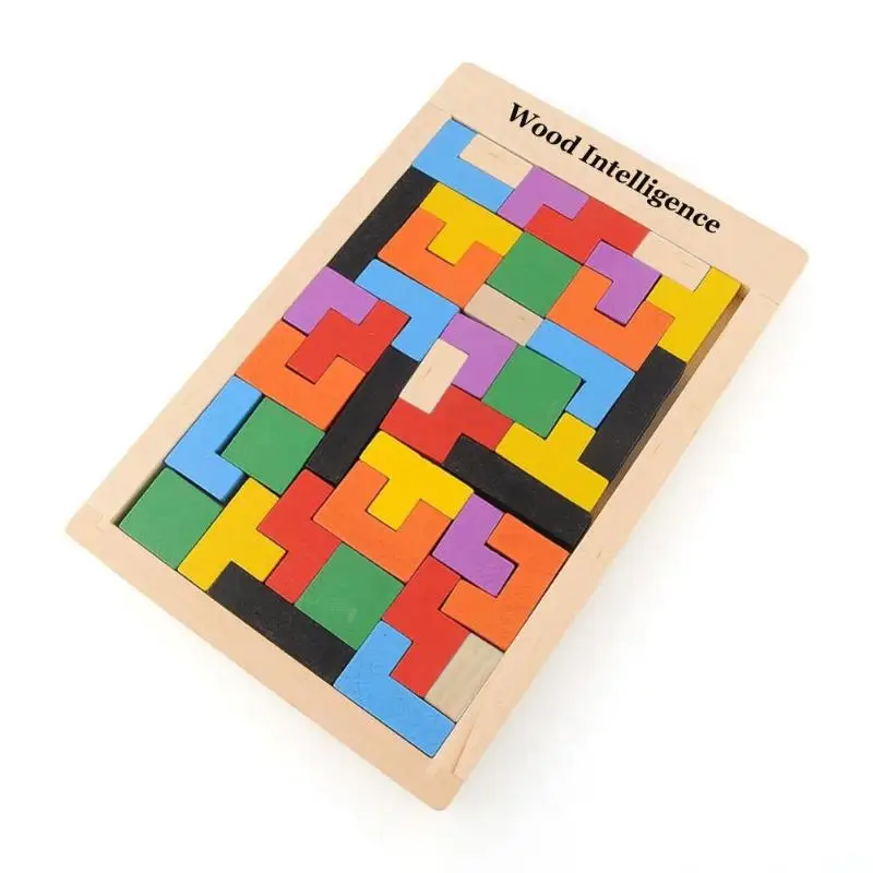 Tangram игрушки-головоломки красочные деревянные игрушки игра-трость для
