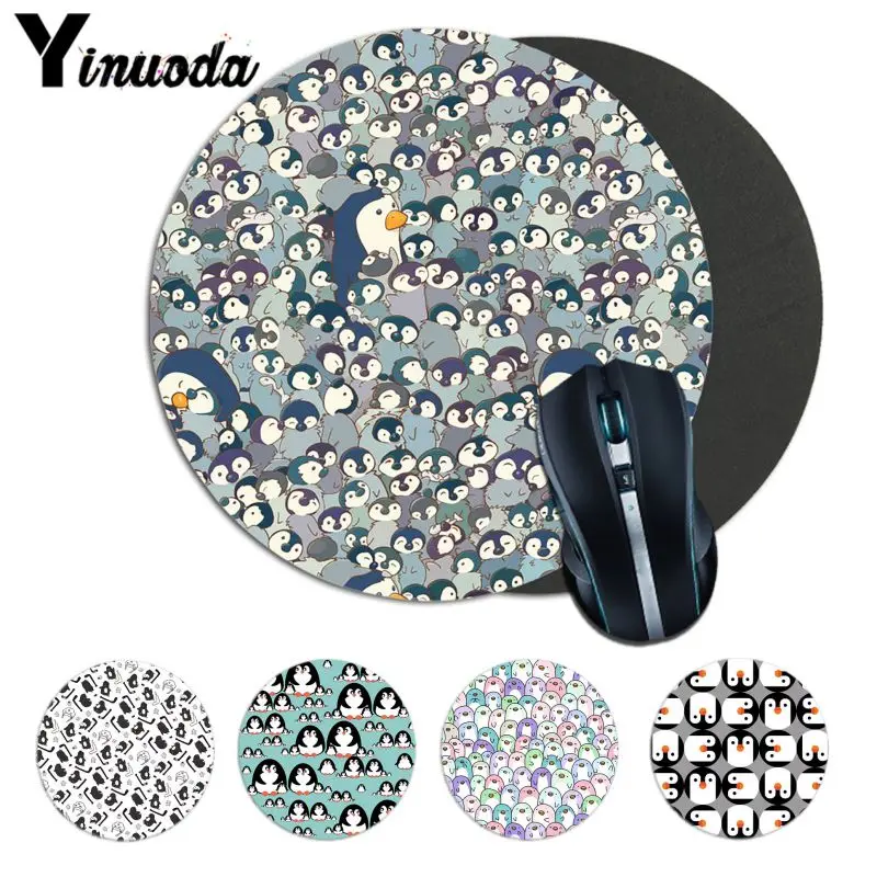 

Yinuoda Penguin Snuggles Rubber PC Computer Gaming mousepad Hot Selling Fashion Design mouse mat gaming desk mat as child's gift