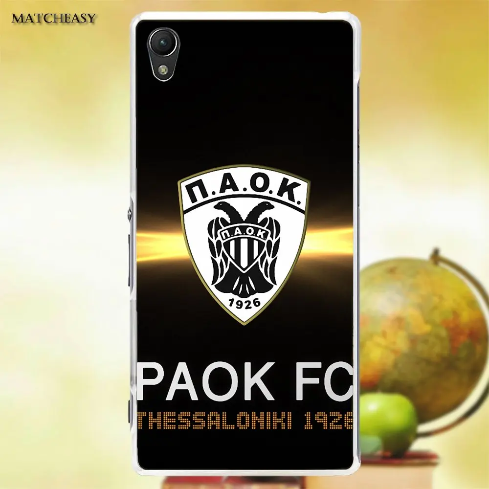 Oedmeb Paok Fc Салоники для Sony Xperia Z Z1 Z2 Z3 Z4 Z5 compact Mini M2 M4 M5 T3 E3 XA мягкий