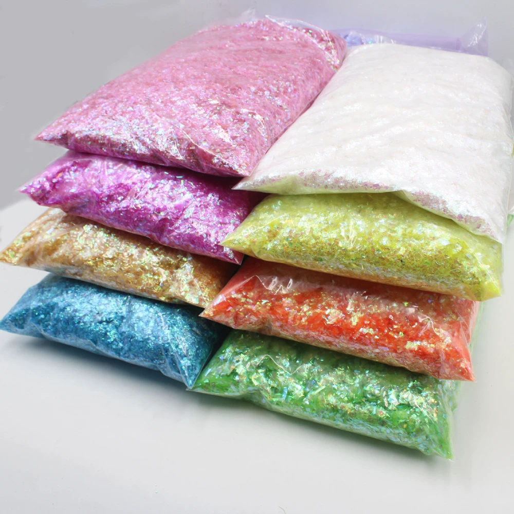 

500g Candy paper shards magic colored Nail Charms Glitter 3D Sequins Spangles Manicure Nails Art Decorations Jewelry Accessory