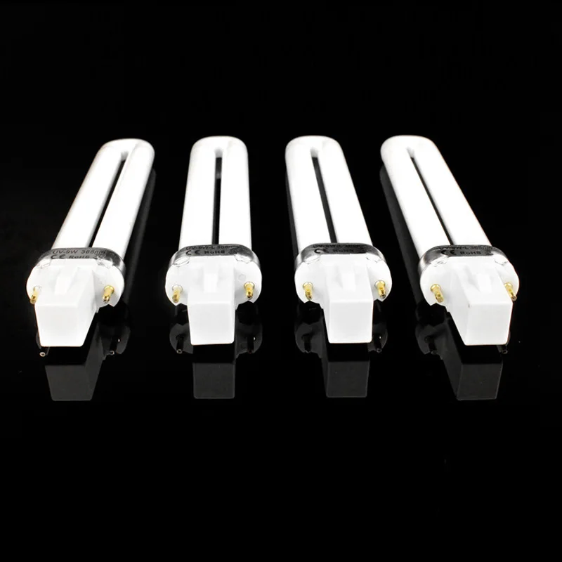 4Pcs 9W Professional Curing UV Gel Lamp Nail Art Dryer Tube Lighting | Красота и здоровье