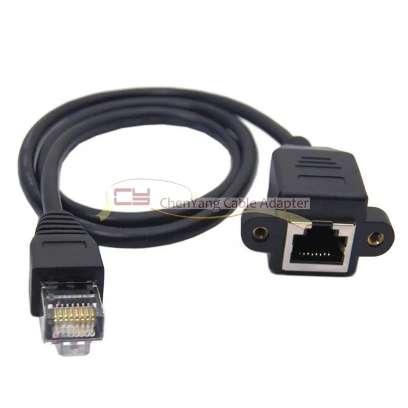 

30 см 8P8C FTP STP UTP Cat 5e штекер-гнездо Lan Ethernet сетевой Удлинительный кабель с крепежными отверстиями для панели