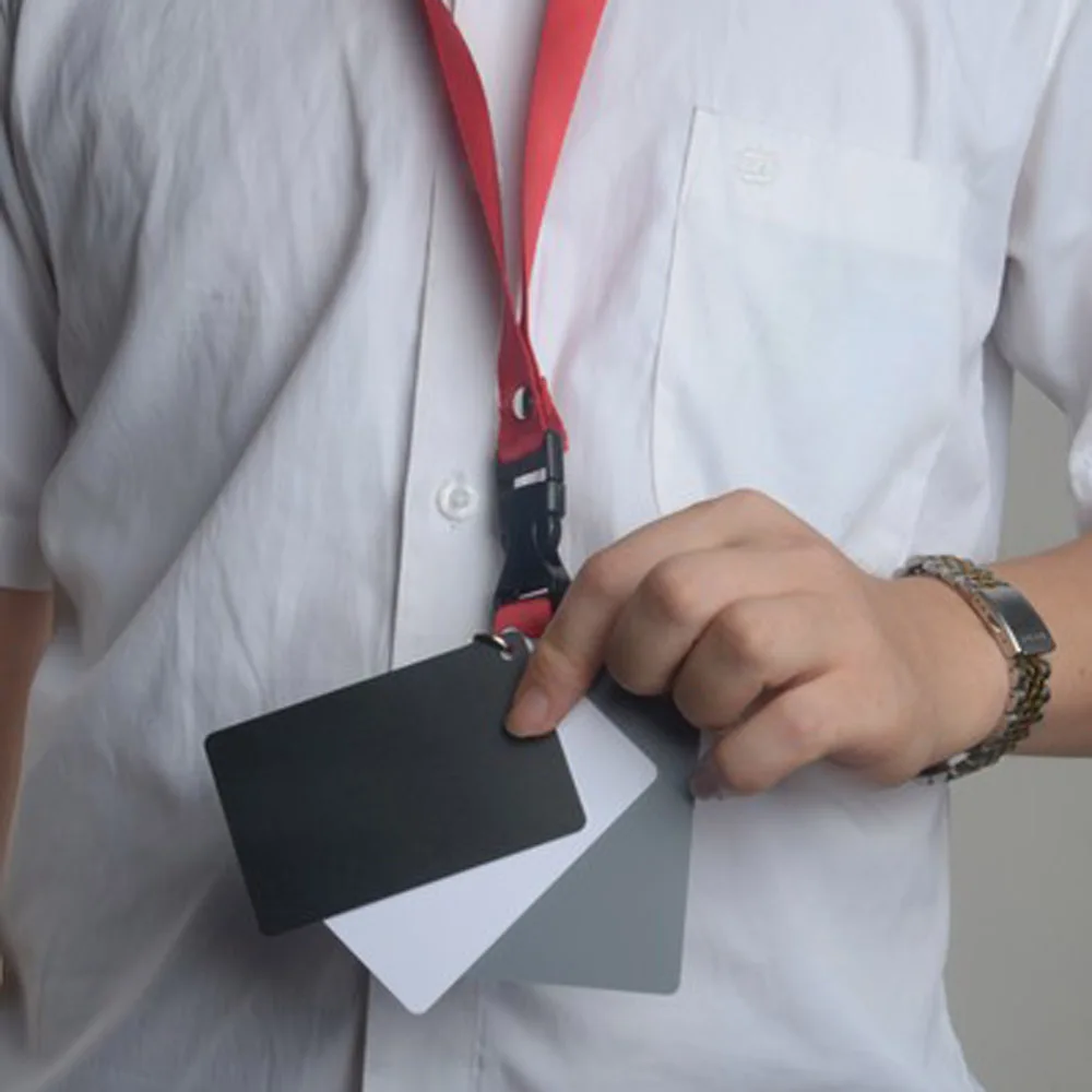 3 в 1 карман - размер цифровой белый черный серый баланс карты 18% серой с шейный