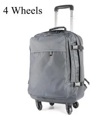 4 wheels Дорожный рюкзак на колесиках для женщин, сумка для багажа на колесиках, дорожный рюкзак, сумки на колесиках, чемодан на колесиках, дорожная сумка на плечо на колесиках - Цвет: 4 wheels