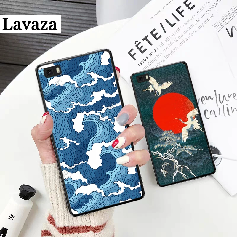 Силиконовый чехол Hokusai The Great Wave off для huawei P8 Lite P9 Mimi P10 P20 Pro P Smart Z P30