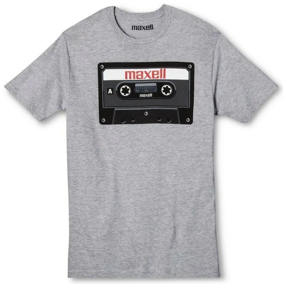 Футболка с кассетной лентой Maxell Nwt Лицензированная и официальная Мужская