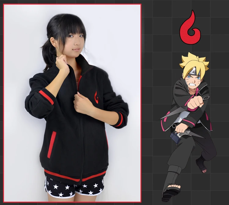 Аниме Наруто Узумаки боруто флисовые Косплей Костюм Boruto Повседневная Толстовка Повседневная куртка для женщин и мужчин