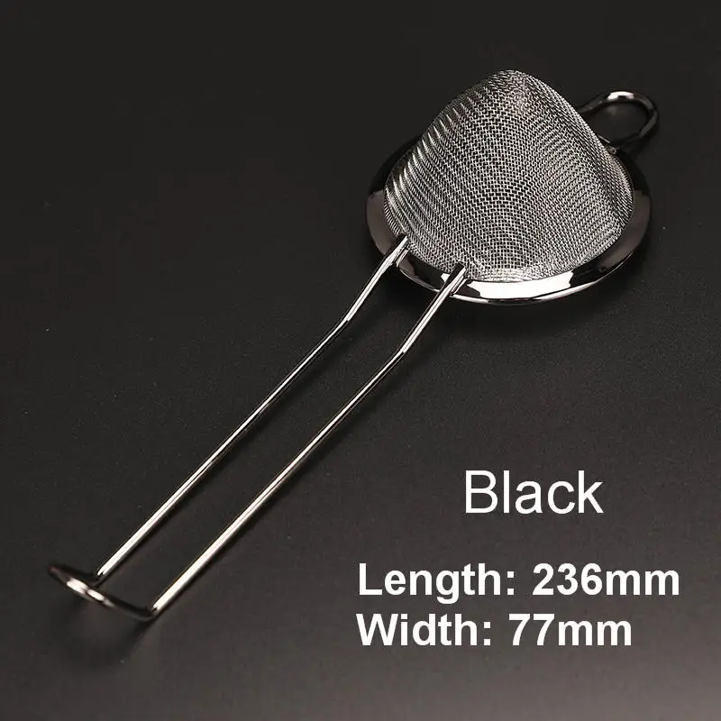 gunmetal black Коническое сито для коктейлей из нержавеющей стали отлично подходит для удаления насадок из сока, медное ситечко, ситечко для коктейлей, ситечко для коктейлей - Цвет: gunmetal black