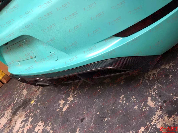 Задний диффузор Z-ART из углеродного волокна для Boxster 2016-2020 задняя губа Cayman 718 задний