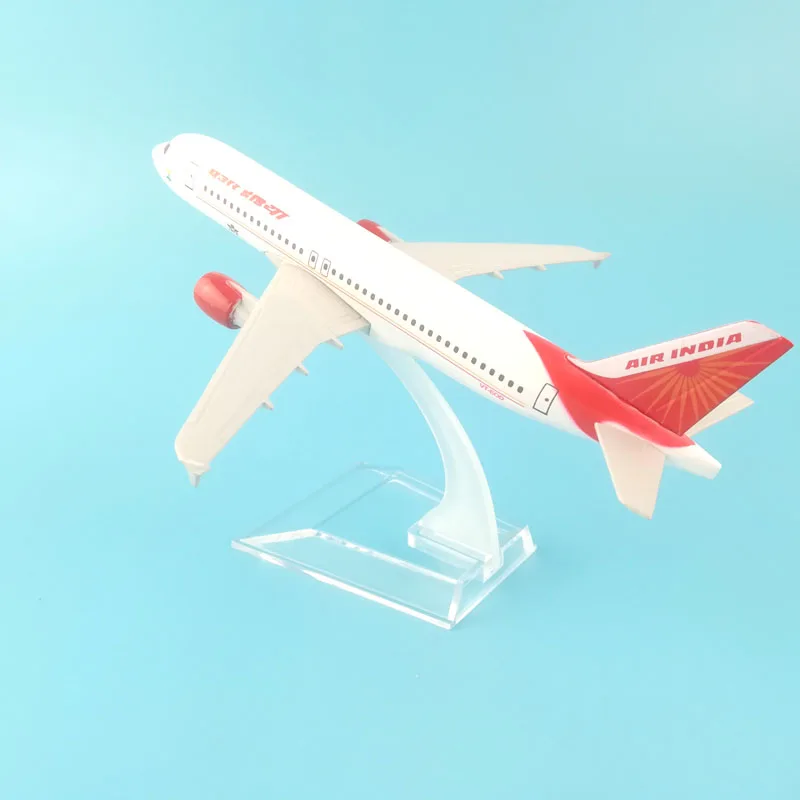 Бесплатная доставка модель самолета из металлического сплава AIR INDIA A320 AIRLINES 16 см