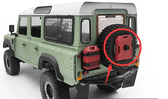Масштаб 1/10 Радиоуправляемый гусеничный джип Wrangler имитация запасного резервуара