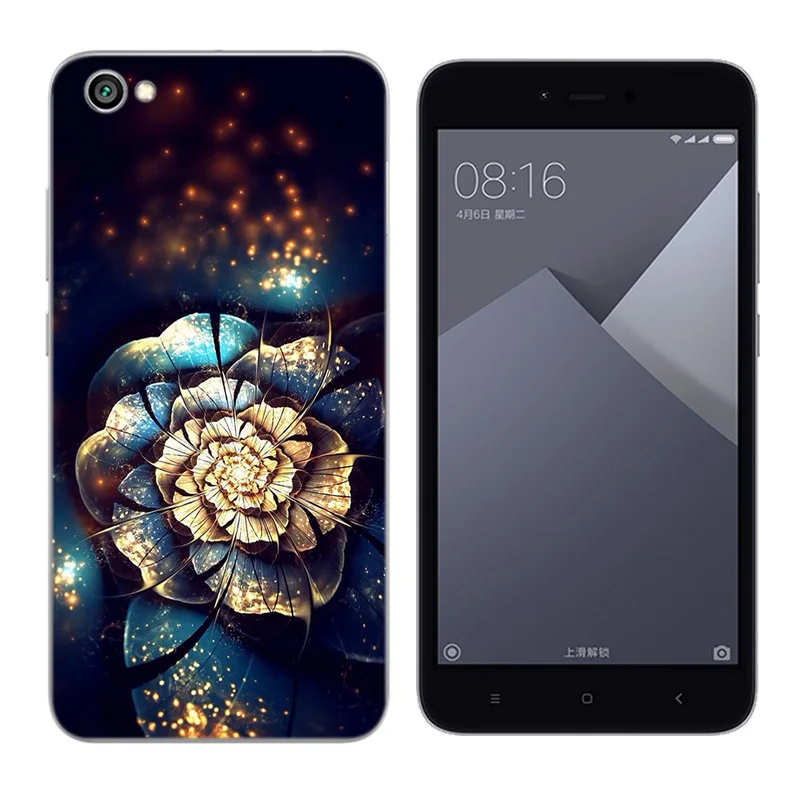 Soft Silicone for Xiaomi Redmi Note 5A Billow Printing Back Phone Cover 5.5 inch Ultrathin Hongmi Capa |