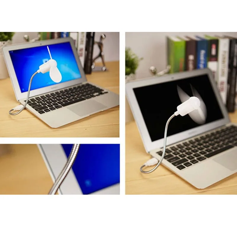 Портативный USB кулер мини вентилятор с гибким подключением к для ноутбуков