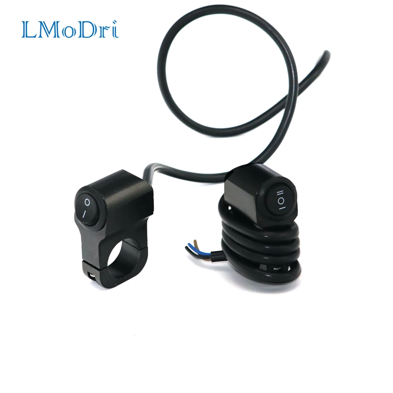 

LMoDri Wholesale 5pcs/lot Motorcycle 7/8" Handlebar Switches Headlight Fog Brake Hazard Light Switch Sport Dirt Electric Bike