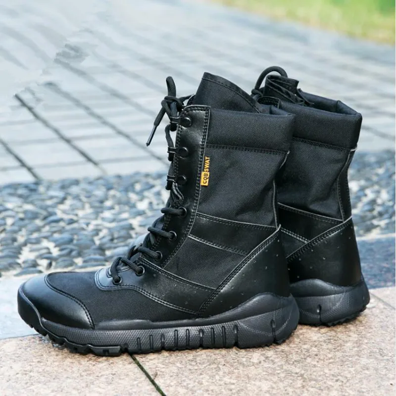 New Summer Military Tactical Super light Solid Mens Boots Army Combat Lace-up Ankle Boot | Обувь