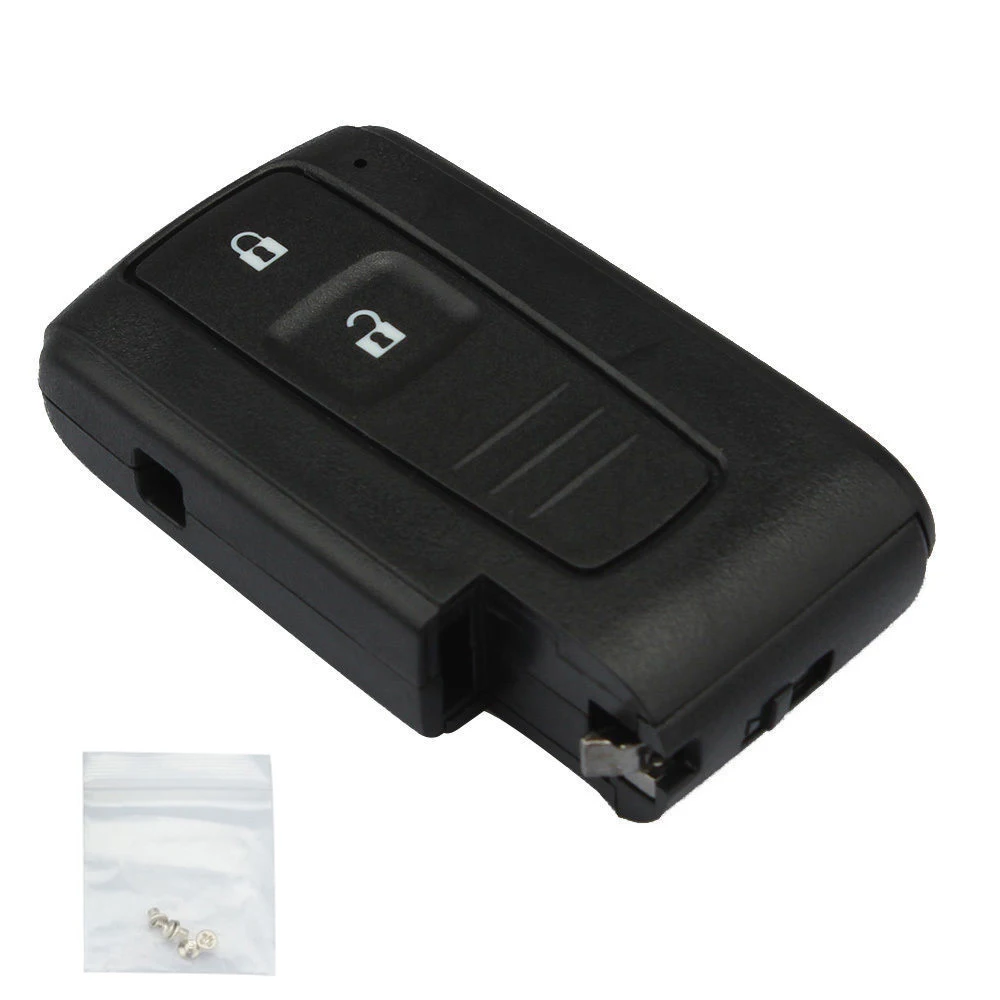 

Flip Folding Black Keyless Entry Remote Key Shell Case Cover Replacement 2 Button for Toyota Prius Corolla Verso