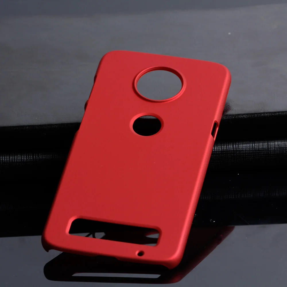 Матовый пластиковый чехол для Moto Z3 Play Motorola задняя крышка телефона|Бамперы| |