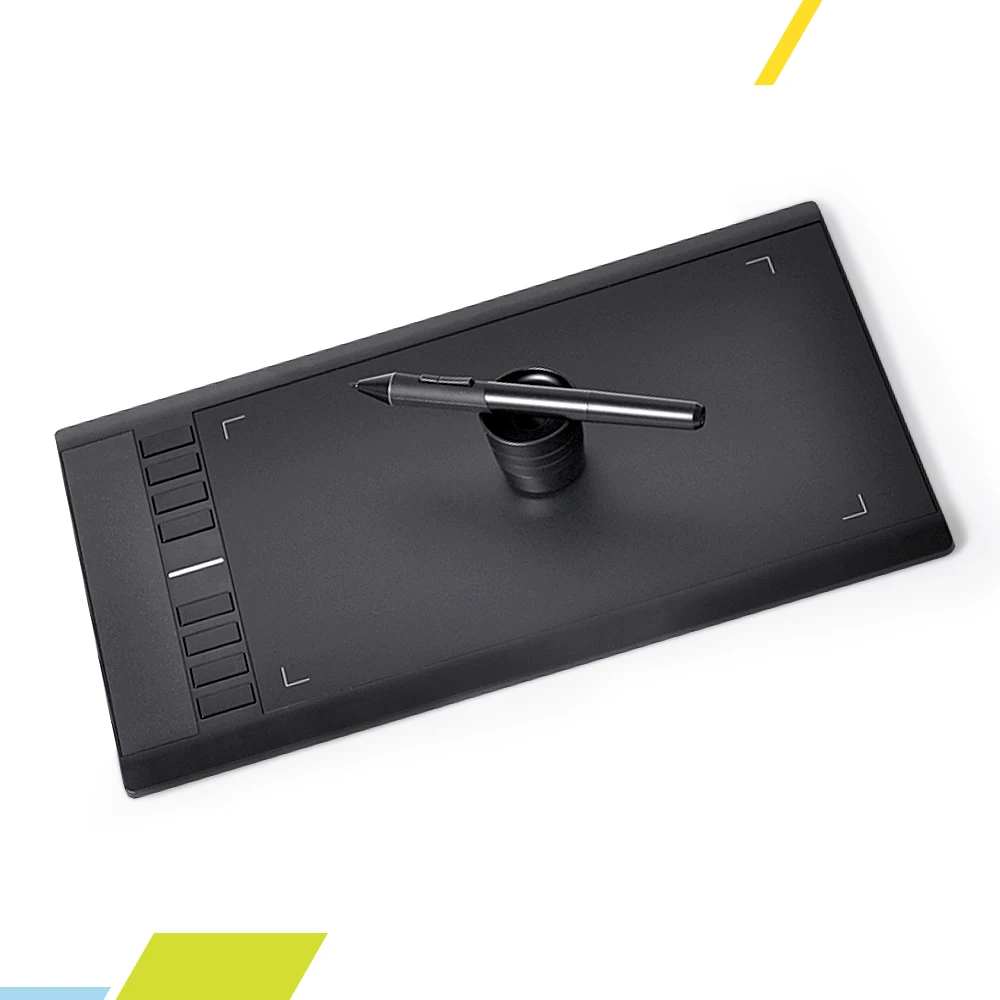 Ugee M708 10x6 дюймов, графический планшет для рисования, цифровой планшет+ ручка для рисования для художественного дизайна, идеально подходит для левшей