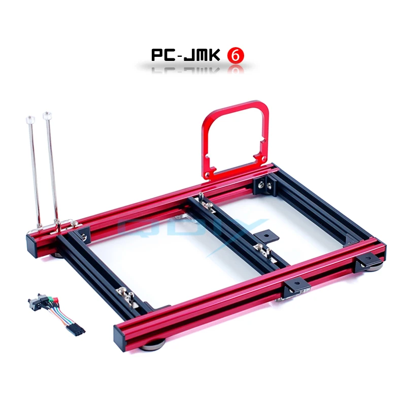 QDIY PC JMK6 ATX алюминиевый сплав горизонтальный полный Открытый Чехол для компьютера