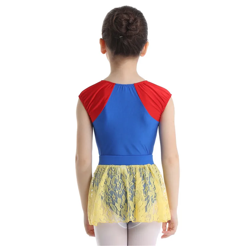 Детское балетное платье для девочек гимнастический купальник с цветочной