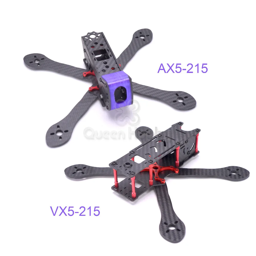 AX5 VX5 215 мм карбоновая рамка квадрокоптера с 4 рукояткой для FPV гоночного дрона