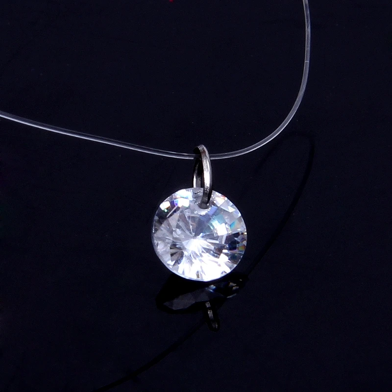 JAVRICK невидимая цепочка ожерелье для женщин прозрачная леска ключица короткие