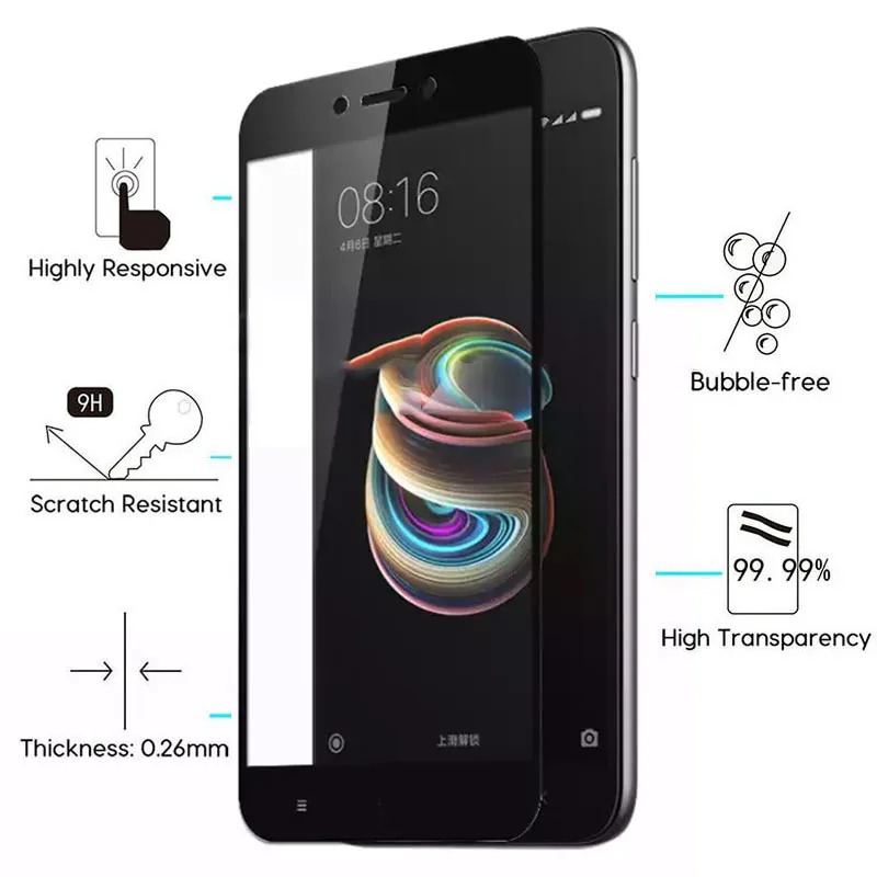 Защитное стекло для Xiaomi Redmi Note 5a Prime закаленное Ksiomi Xiomi Remi Red Mi Notes 5 A A5 Note5a Notea5 пленка