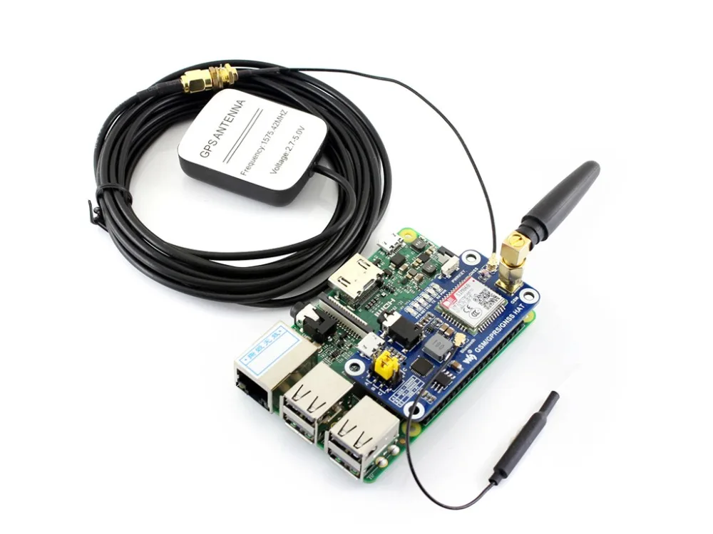 Бесплатная доставка GSM/GPRS/GNSS/Bluetooth шляпа для Raspberry Pi Bluetooth 3 0 поддерживает SMS