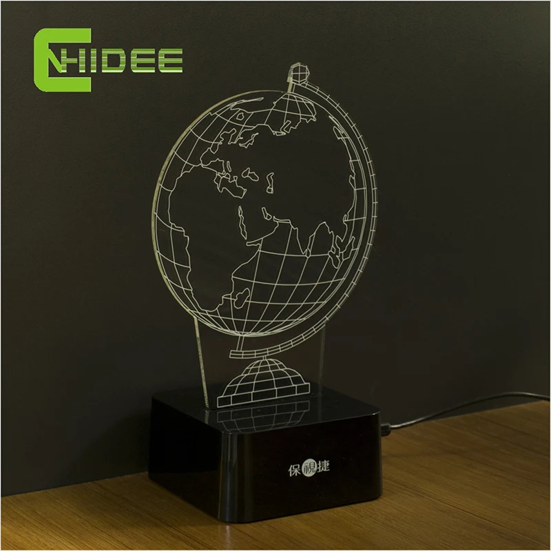 Творческие Подарки 3d Ночник Земной шар USB Bluetooth Музыка Таблица Светодиодные Лампы