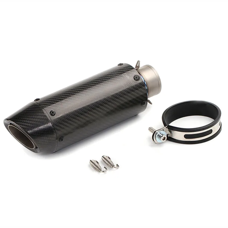 TKOSM Новинка 61 мм 51 Универсальная выхлопная труба для мотоцикла из углеродного