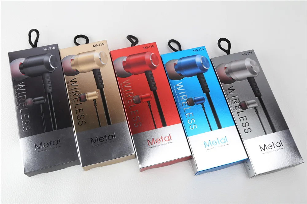 

MPLSBO MS-T15 Bluetooth Earphone Sports Wireless Headphones Stereo Magnetic TF card slot MP3 Bluetooth Headset for Phone iPhone