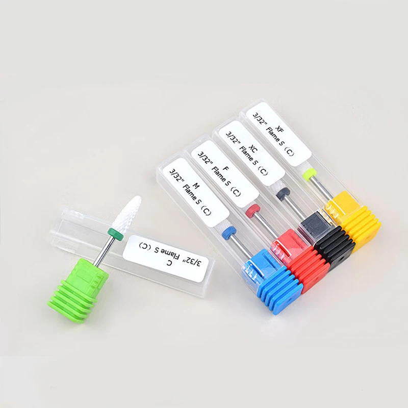 Blueness Multi-Sizes Nail Polish Ceramic Grinding Head 1 bullet-Shaped Electric Grinder Special Manicure tools | Красота и здоровье