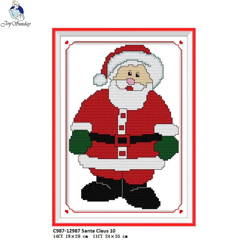 Joy Sunday Рождество коллекция узоров DIY ручной работы Набор для вышивки крестом DMC 11ct 14ct вышивка украшение дома отправить подарок