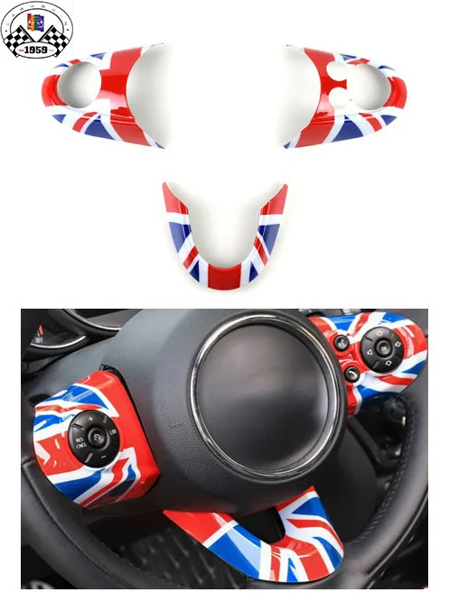 Brand New Nice decoration steering wheel Cover Fashion union Jack style Style Mini Cooper F54 F55 F56 F57 F60 (1PC/SET) | Автомобили и