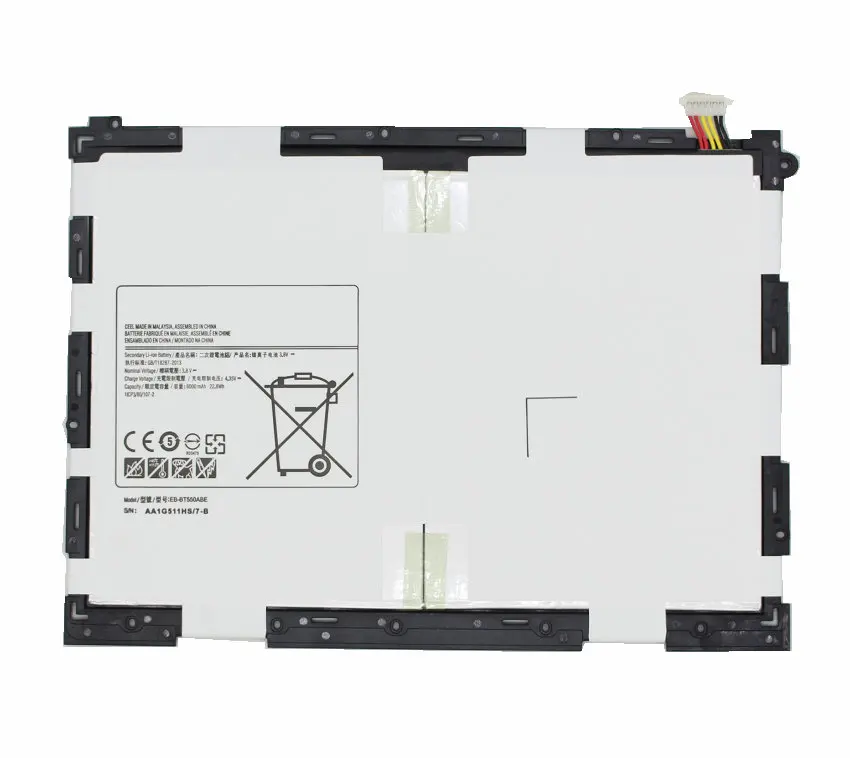 1 х 6000 мАч литий ионная Расширенная EB BT550ABE батарея для Samsung Galaxy Tab A 9 7 &quotSM T550 SM P550 P555C