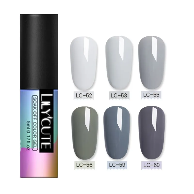 6pcs set7 LILYCUTE 6 шт./лот Блеск УФ-гель для ногтей набор супер блестящие кошачьи глаза Хамелеон светодиодный лак для ногтей наборы лаков Полупостоянный гель - Цвет: 6pcs set7
