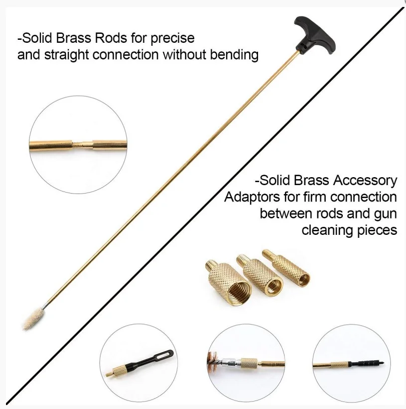 

Hunting Universal Gun Pistol Cleaning Tool Kit Set Outdoor Brush Clean Tool Cleaner Pipe Mop Portable Rifle Brushes Weapon Acces