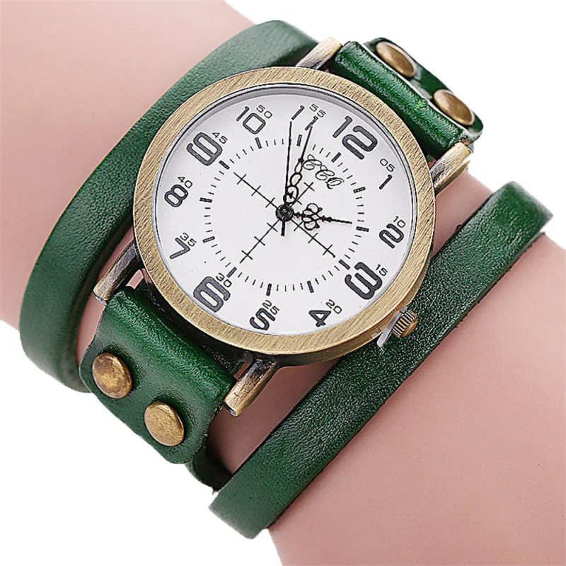 CCQ винтажные часы из искусственной кожи с браслетом женские Montre Femme мужские и