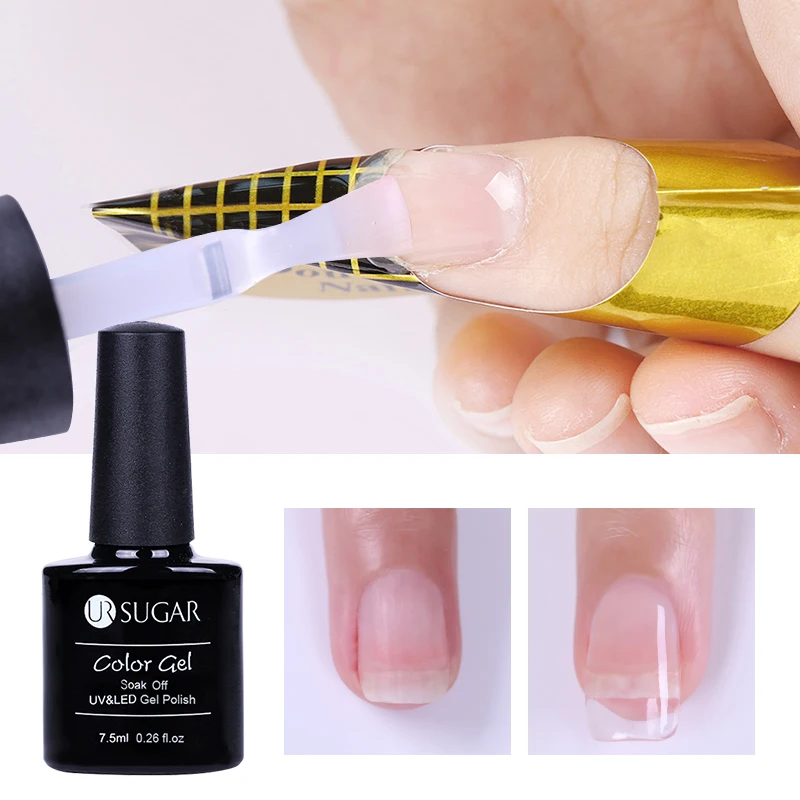 Ur Sugar, набор для ногтей, гель для ногтей, лак Bling Прозрачный Блеск Гель-лак 3D удлинитель для ногти Ложные Советы Гибридный постоянный гель