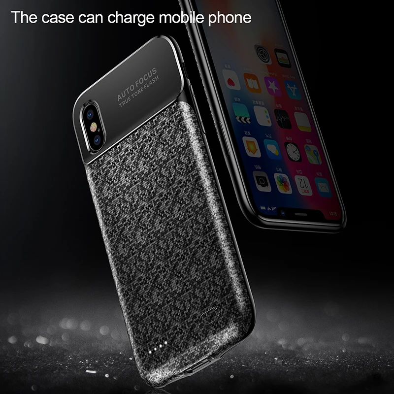 Baseus 3500 мАч Внешний аккумулятор чехол для зарядки для iPhone X ультра тонкий чехол для зарядного устройства для iPhone X Внешний Аккумулятор Чехол для зарядного устройства