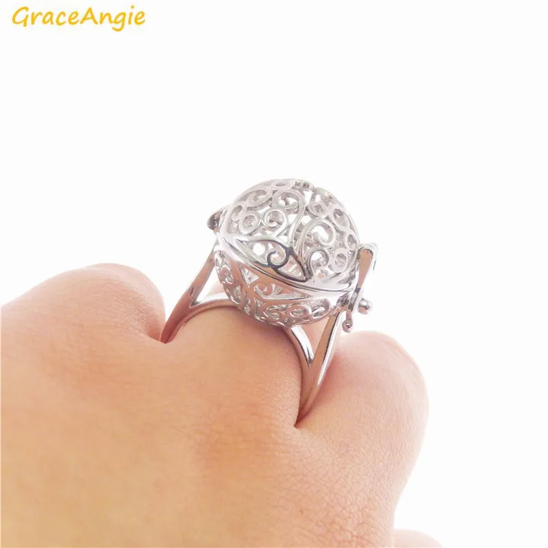 GraceAngie 1 шт. высококачественное медное кольцо открывающаяся клетка медальон