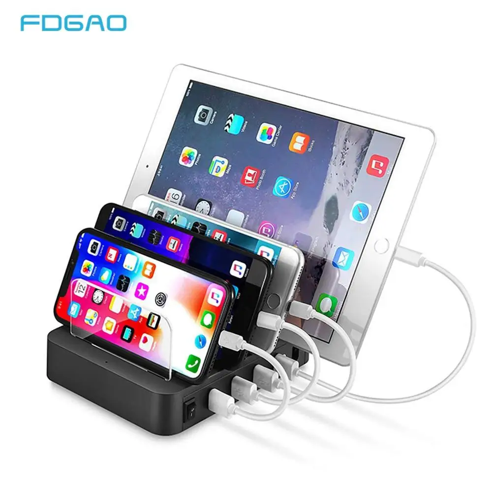 4 порта Мульти USB зарядное устройство концентратор Quick Charge 3 0 Usb настенное