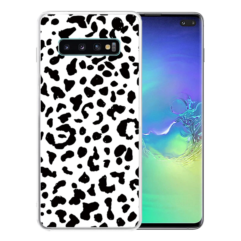 Soft Silicone Clear TPU Case for Samsung Galaxy S11 S10 Plus S10E S9 S8 S6 S7 Edge Durable Camouflage Leopard Cover | Мобильные