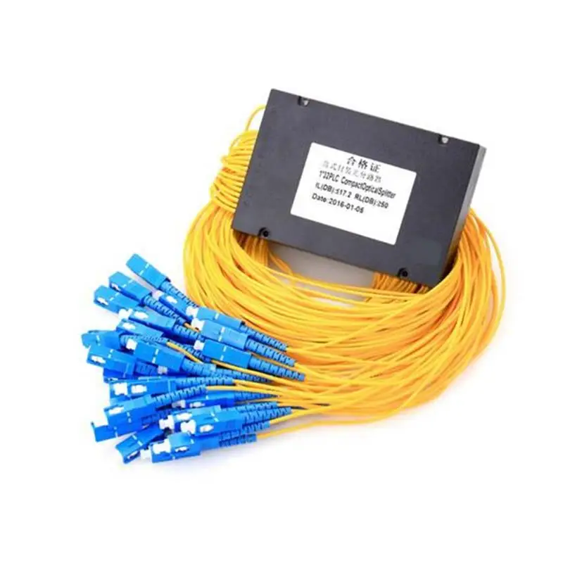 SC 1:32 волоконно оптический ПЛК Сплиттер 32 сторонний FTTH factory 1x32 ABS коробка|Детали