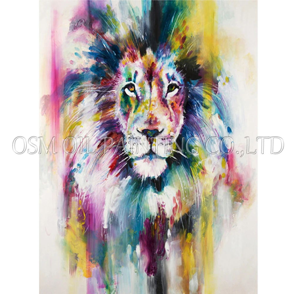 Навыки художника ручная роспись высокое качество виды животных масляная