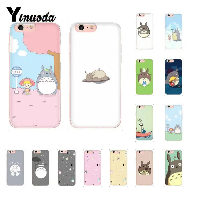 Популярный Милый Забавный мультяшный чехол Totoro с аниме DIY Роскошный для iphone 138 7 6 6S