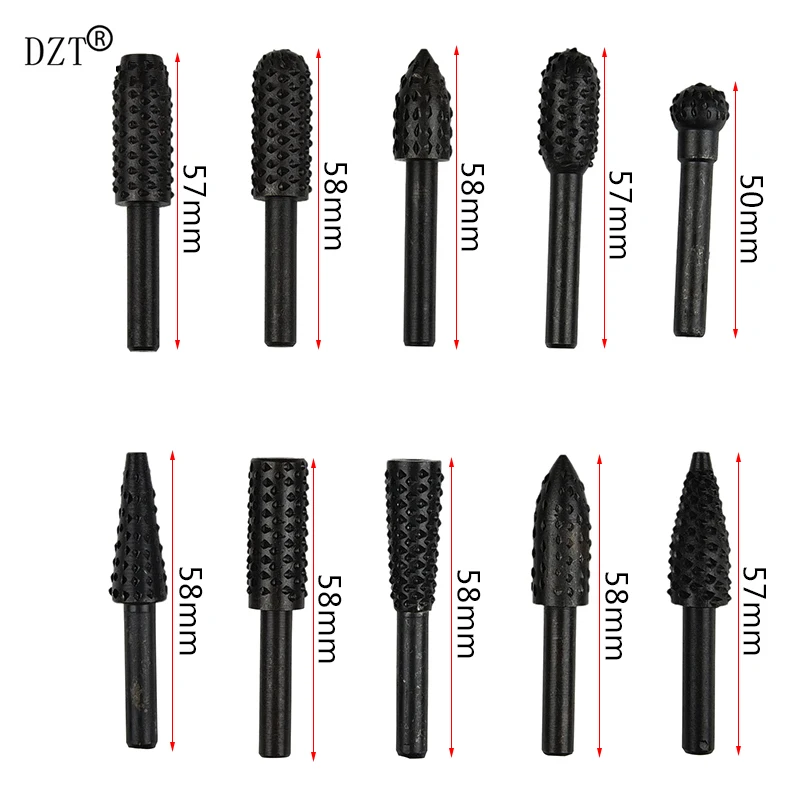 10 шт. Деревообработка Ротари файла резьба по дереву нож артефакт шлифовальной