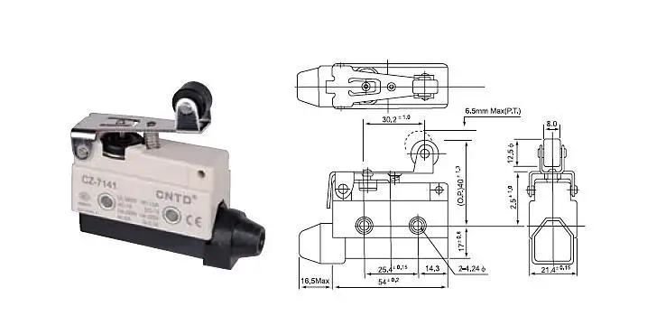 

Top Quality Original CNTD CZ-7141 Micro Switch/Limit Switch Outer shell covered with intensive plastic/Water-proof/Oil-proof